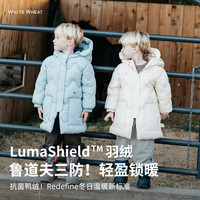  white wheat 防风 儿童羽绒服  蓝色 90