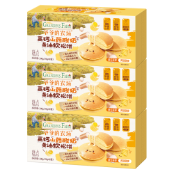 爷爷的农场 儿童宝宝早餐软松饼面包240g*3盒宝宝零食高钙山药面包