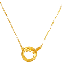 今日必买：周六福 黄金项链 灵驹链坠 计价 3.55g-40+5cm