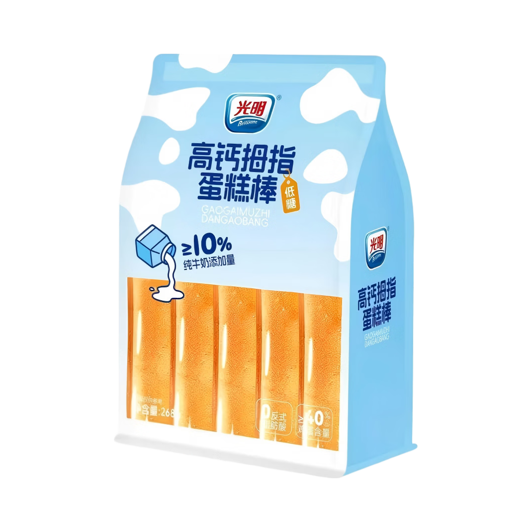  Brilliant/光明 高钙拇指蛋糕棒  *高钙拇指蛋糕268g*袋 268g
