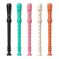 天鹅(SWAN)竖笛高音德式儿童学生课堂教学初学者练习笛子乐器开学季礼物 八孔 粉色【初学礼包】