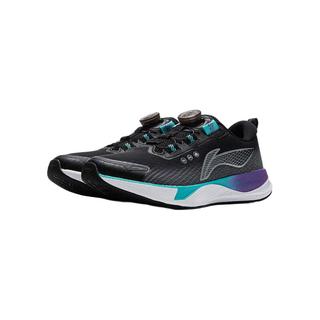  LI-NING/李宁 减震回弹 儿童跑步鞋 黑色/鲨鱼灰/银色-11 40