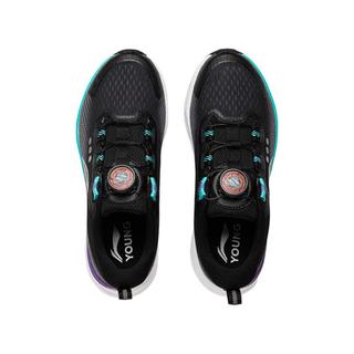  LI-NING/李宁 减震回弹 儿童跑步鞋 黑色/鲨鱼灰/银色-11 40