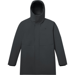 蕉下 羽绒服男士2025年最硬壳冲锋外套中长款工装HD007漫暮黑XL