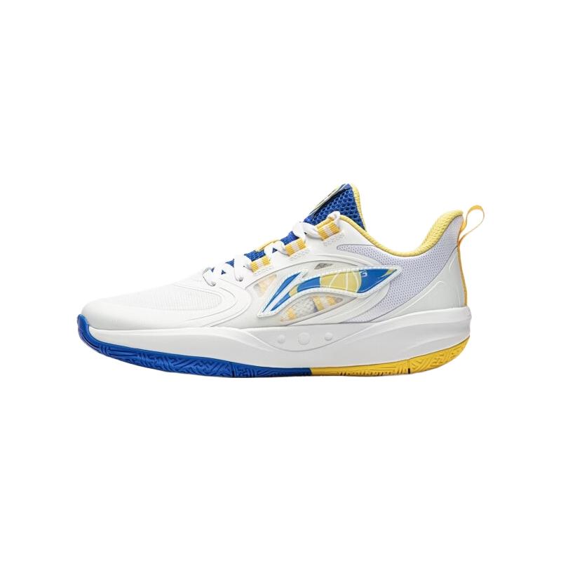  LI-NING/李宁 轻质回弹支撑抗扭 儿童篮球鞋  标准白/彩蓝色-19 38