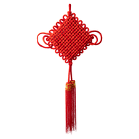 得力 新春中国结元旦过年新年装饰件大门客厅过年吉祥14盘挂饰HW605-C