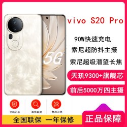 vivo [全新]vivo S20 Pro 松烟墨 12GB+512GB 蓝晶×天玑9300+芯 5G