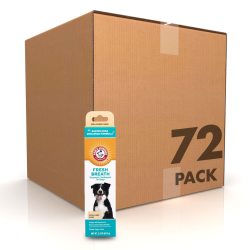 Arm &amp; Hammer 狗狗酶活牙膏 铁锤 清新口气 香草姜味 72支装