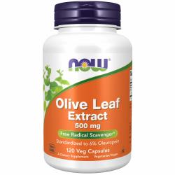 NOW Foods 橄榄叶提取物胶囊 500mg 120粒 标准化6%橄榄苦苷 素食