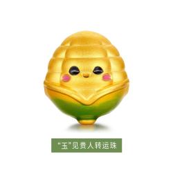 金至尊 珠宝 黄金转运珠趣味天生我材系列珐琅5D足金DIY转运珠定价