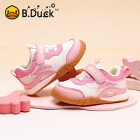 B.Duck/小黄鸭 软底 儿童机能鞋 15 脚长11.0-11.5cm 白/粉