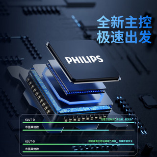 飞利浦（PHILIPS）1TB Type-C USB3.2 双接口手机U盘 升级版 61UT-D 金属旋转 高速读写 商务办公学习耐用优盘