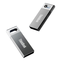联想USB2.0直插U盘 高速传输迷你小巧车载投标u盘金属便携优盘 TSU10【USB2.0】+保护皮套 128GB