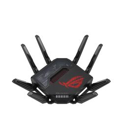 华硕 ROG Rapture GT-BE98 四频段 WiFi 7 游戏路由器 320MHz带宽 双10G有线端口 Aura RGB灯效