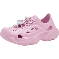 Dickies 女童洞洞鞋2025夏季儿童凉鞋男孩中大童防踢溯溪凉鞋 粉色