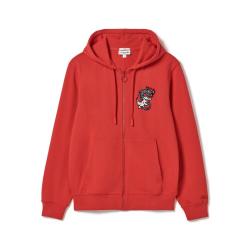 LACOSTE 【新年穿搭】法国鳄鱼新春系列男女同款纯棉卫衣运动衫外套情侣款