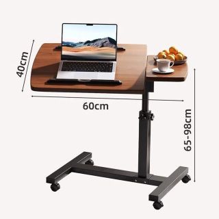 苏格 可移动升降桌 床边沙发电脑桌 骑士黑 60*40cm