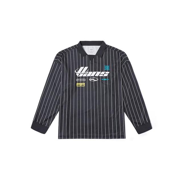 限尺码：VANS 官方男女情侣长袖T恤条纹运动球衣