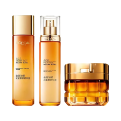 巴黎欧莱雅 L'OREAL/欧莱雅 小蜜罐护肤套装 抗皱紧致 保湿滋润 水130ml+乳110ml+滋润面霜60ml