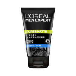 巴黎欧莱雅 L'OREAL/欧莱雅 男士炭爽系列洁面膏 控油清爽 深层净化 1瓶