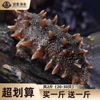 宫壹 大连即食海参 2斤 20-30只 家装 免泡发 底播刺参 鲜活海参加工