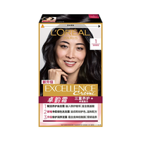 巴黎欧莱雅 L'OREAL/欧莱雅 卓韵霜赋活养护经典遮白染发霜 补染盖白 自己在家 1.0自然黑色