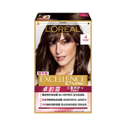 巴黎欧莱雅 L'OREAL/欧莱雅 卓韵霜赋活养护经典遮白染发霜 补染盖白 自己在家 4.0自然棕色