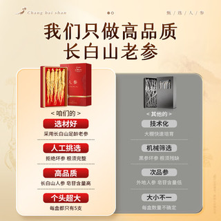 长白山人参整支 年货整根100克 5年足龄滋补送长辈父母新年礼物