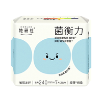 她研社 菌衡力有益弱酸抑菌卫生巾 240mm轻透款日用 敏肌量多不粘 1包