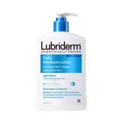 比那氏 Lubriderm/露比黎登 每日超强保湿蓝瓶身体乳 持久水润 改善粗糙 473ml  入会赠同款30ml