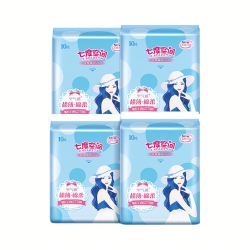七度空间 优雅卫生巾棉柔超薄透气加长日用亲肤275mm40片