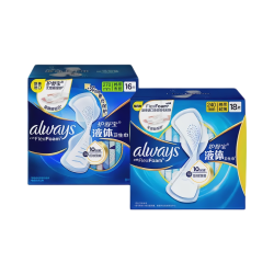护舒宝 always未来感卫生巾组合装 超薄 量多 240mm18片+270mm16片