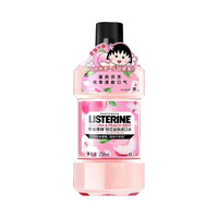 李施德林 果味精油漱口水 清新口气 无酒精 便携 1瓶 樱花蜜桃500ml