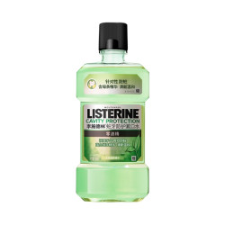 李施德林 绿茶漱口水 防蛀牙 清新口气 无酒精 1瓶 绿茶防蛀500ml
