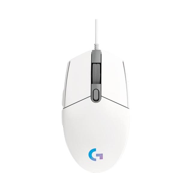 今日必买：罗技 G102 二代 有线鼠标 RGB流光灯效 轻量化设计 宏程 白色