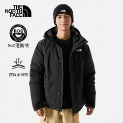 北面 TheNorthFace 88R4 连帽羽绒服 550蓬鹅绒 防风防水 保暖防泼溅 黑 L