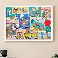 聪派 拼图相框 75x50cm 木质框架 白色