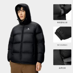 骆驼 黑钻5PRO轻户外羽绒服 石墨烯抗静电 防泼水防风 白鸭绒加厚保暖 M13CR07089 M33CR07131