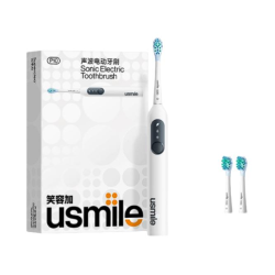 usmile 电动牙刷 缓震清洁刷头 P10昆仑白 全自动声波震动 速净牙菌斑 情侣送男女友 生日实用礼物