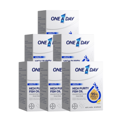 ONE A DAY 拜耳水晶深海鱼油送礼囤货6盒装 95%高纯度omega3rtg结构