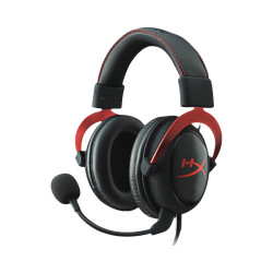 HYPERX Cloud II 头戴式游戏耳机 有线 虚拟环绕声 降噪 带麦 电竞 飓风黑红