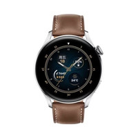 华为 WATCH 3 Pro New棕色真皮表带运动智能eSIM独立通话