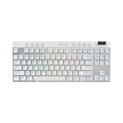 罗技 PRO X TKL RAPID 磁轴键盘 87键 职业级 快速触发 磁轴 白色