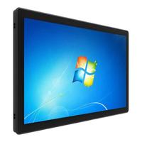 智能工控一体机车间内嵌入式10.1/12/15/17/19/22英寸壁挂触控显示器电容全封闭工业平板linux系统电脑触摸屏