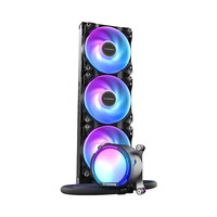 TCOMAS 钛钽SJ-A080 360黑色 一体式CPU水冷散热器 大冷头加厚冷排风扇ARGB光效