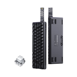 狼蛛 MINI 60HE磁轴键盘无线三模 RT电竞游戏客制化机械键盘有线60键网页驱动无畏
