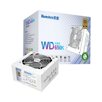 航嘉 WD650K全模组 金牌650W电脑电源皓月白