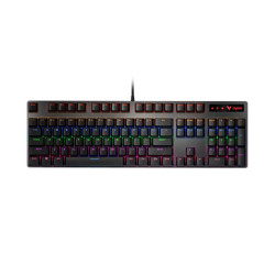 雷柏 V500PRO 机械键盘 有线 104键 游戏电竞 混光 黑色