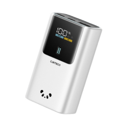 酷态科 10号超级电能棒mini 移动电源 10000mAh 55W 自带线 可上飞机 熊猫色