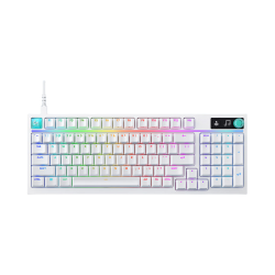 罗技 G）闪逸龙G316X游戏版 8K客制化游戏键盘 98配列 机械键盘 电竞 打瓦 三角洲 无畏契约必备白色L轴